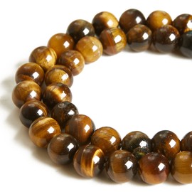150 abalorio de ojo de tigre amarillas de 8 mm, abalorio de piedras preciosas naturales redondas sueltas para hacer joyas