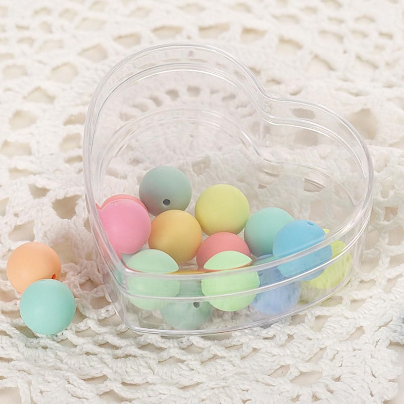 Clear Heart Candies Boxes Transparent Treat Boxes for Wedding Party