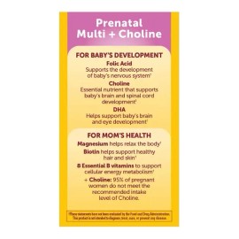Natural Made Prenatal Multi + Colina A.folico Y Dha 60*2 Pza Sabor Sin Sabor