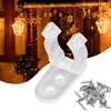 mxuteuk 100pcs 1/2 Inch LED Rope Light Clips Holder with