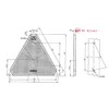 Triangle Reflector Cats Eyes Screw-On Car Caravan Trailer