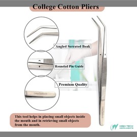 Dental Tools Professional Teeth Care Oral Hygiene Kit Made of Stainless Steel Plaque Calculus Remover Tartar Scraper Mirror Tweezers Probes Scalers Pack of 17 Pcs with Knurled Handles