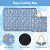 Barklincharm 55.1"x40.2" Foldable Dog Cooling Mat, Washable Cooling Mat for