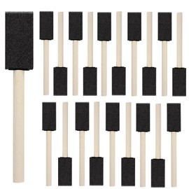 DMSVK 20 Pcs Foam Paint Brushes, 1'' Sponge Paint Brush, Foam Brushes for Painting, Craft, Staining, Varnish, Touch Up
