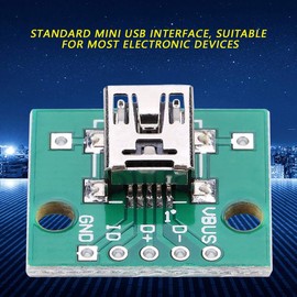 Keenso 10Pcs Mini USB to DIP Adapter Board USB Breakout Board 5P for 2.54mm PCB Board DIY USBbreak-out board mini usb
