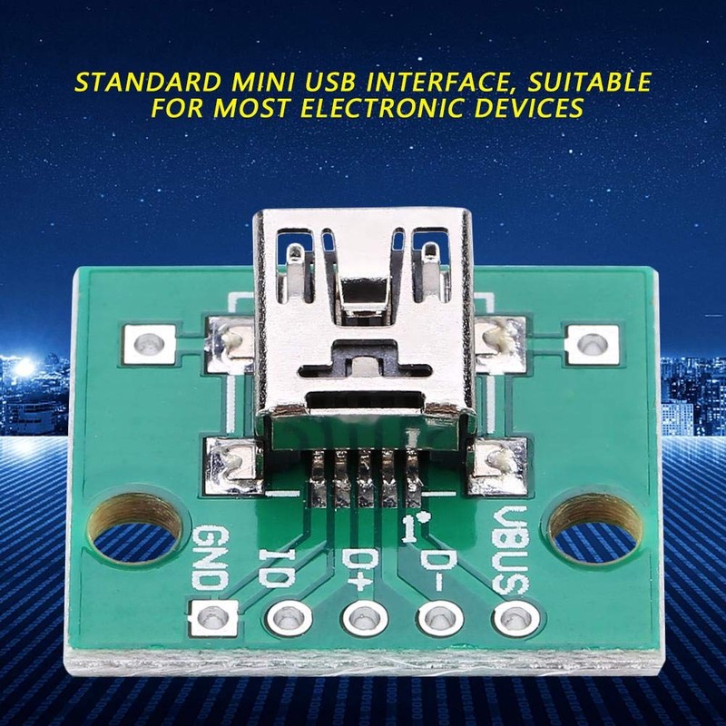 Keenso 10Pcs Mini USB to DIP Adapter Board USB Breakout