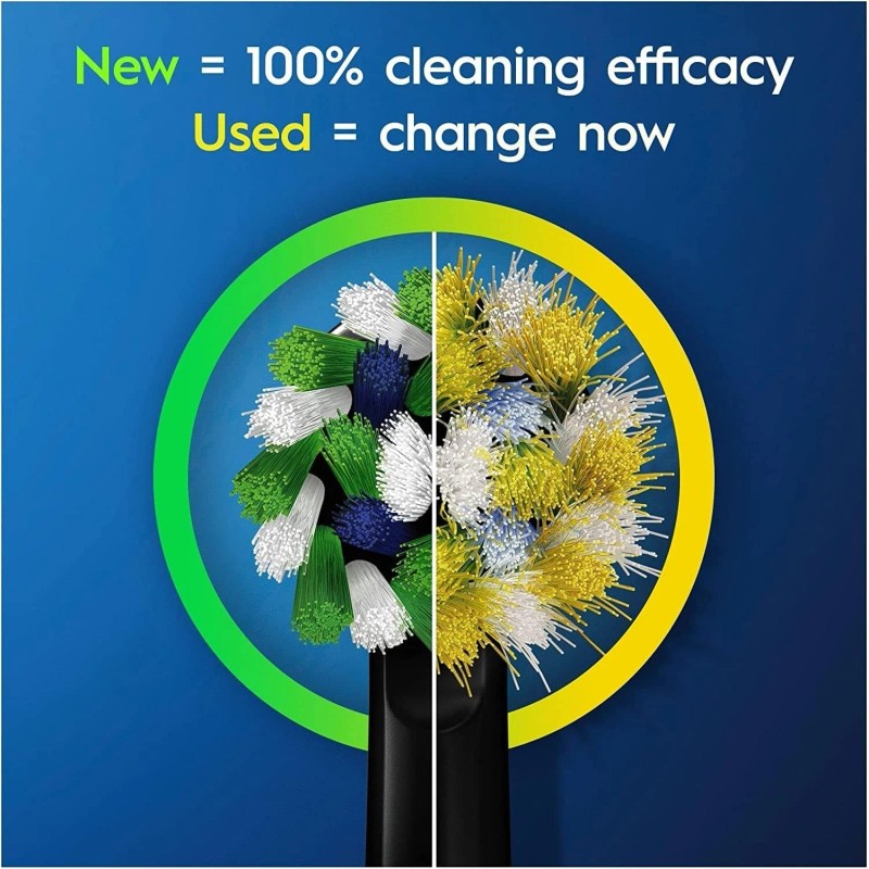 Oral-B Oral B Cross Action Electric Toothbrush Head Black Color