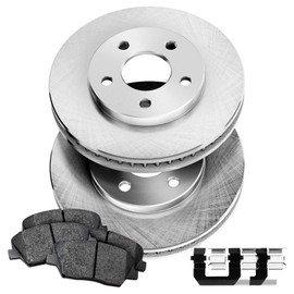 PowerSport Front Brakes and Rotors Kit |Front Brake Pads| Brake Rotors and Pads| Ceramic Brake Pads and Rotors |fits 2007-2015 Mazda CX-9