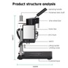 Vanttokeey Benchtop Drill Press Mini Micro Bench Drilling Machine 0.6-6mm