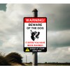 Safety First Display LTD Warning beware of the dog enter