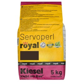 Kiesel Servoperl Royal High-Strength Stain and Water Repellent Grout 11lbs (5kg), Alumina Cement Based, Designed for Walls, Floor Tile Installations Colored in Kaffee