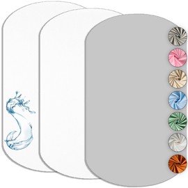 Lovely Hippo Next to Me Bed Linen Set of 3 - 2 Flat Sheets Cotton + 1 Absorbent Mattress Protector Next to Me (White/Grey, 60 x 80 cm)