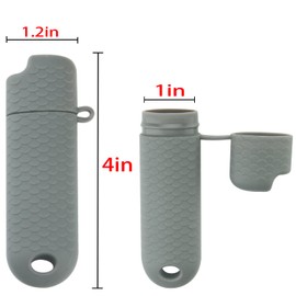 5 Pck Waterproof Lighter Case Cover Holder for BIC Regular Lighters Sleeve Type J6 Outdoor Survival Multipurpose Seal Lighter Pouchfor Hiking and Camping (Gray)