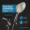 SparkPod 6-Inch High Pressure Handheld Shower Head with Hose -