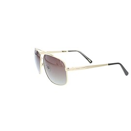 Hawk Marka HW 1826 01 Erkek,KARE,METAL,ALTIN Çerçeve POLARİZE,KAHVERENGİ Cam 61 Ekartman Güneş Gözlüğü