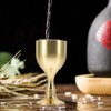 PRETYZOOM Big Gold Altar Chalice Communion Cups Golden Goblet for