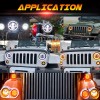 QULOOX Pair 7" Projector LED Headlights fit Ford F-100 Pickup