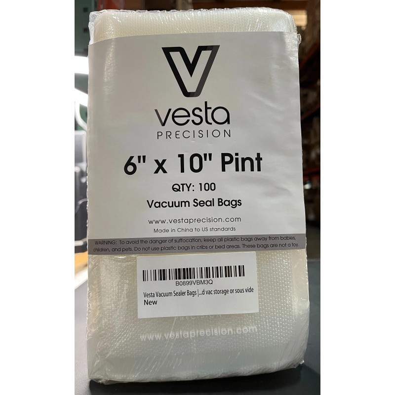 Kootek Vacuum Sealer Bags, 100-Count, Pint Size 6x10 Inch Food
