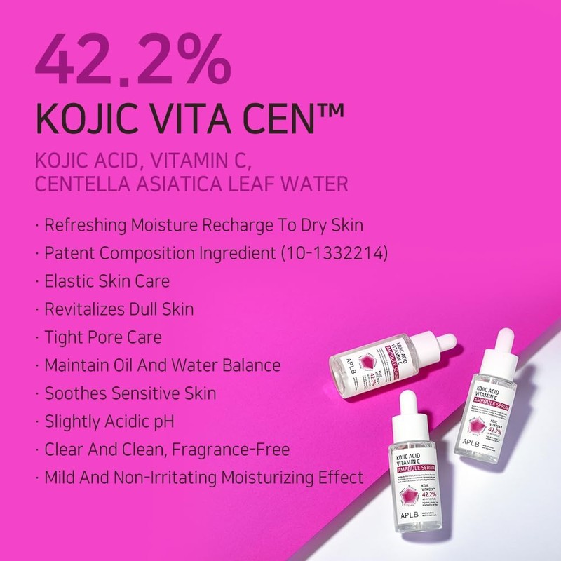 Serum Kojic Acid Vitamin C Ampoule Serum APLB de 40ml