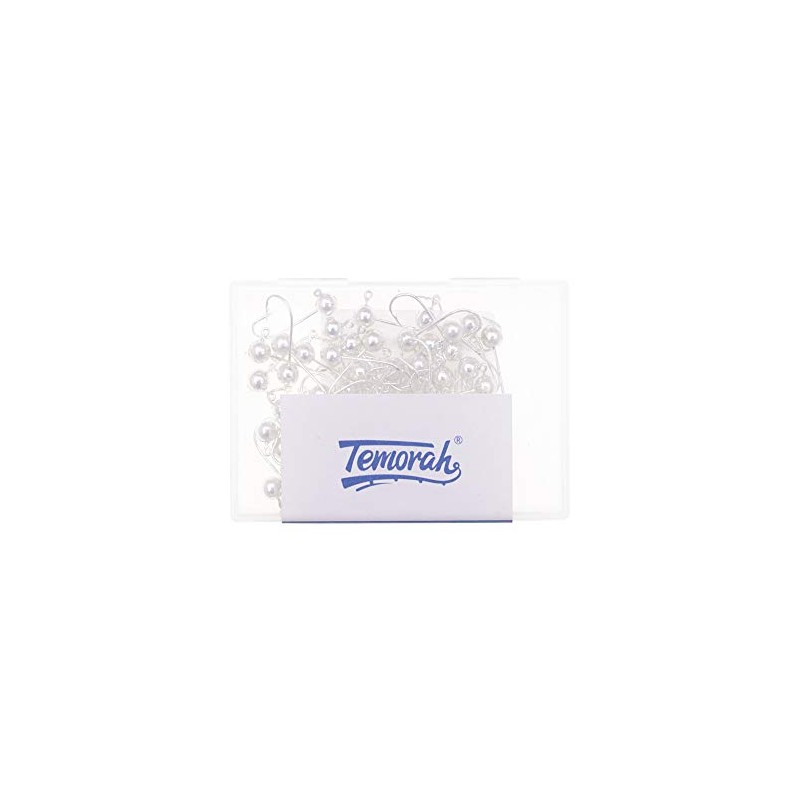 Temorah Fly Tying Jig Heads (plata, 1/60 onzas, 50 unidades)