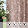 Boho Terracotta Curtains 84 Inch Length for Living Room Darkening