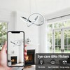 MAYNA Modern Chandelier with Remote Control, Dimmable LED Chandelier with