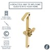 Gold Brass bee House Number with Bee design | 5
