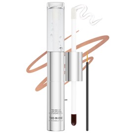 Erinde Peel - off Bálsamo Labial Hidratante, 2 en 1 Matte Peel - off Lipstick & Lip Gloss, Barra de Labios Resistente al Agua de Larga Duración, Alta Pigmentación, Taza Antiadherente, 02# MUAH-VE