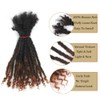 Textured Locs Extension With Curly Ends 100% Permanent Human Hair