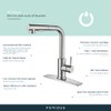 FORIOUS Kitchen Faucets with Pull Down Sprayer, Single Handle Kitchen