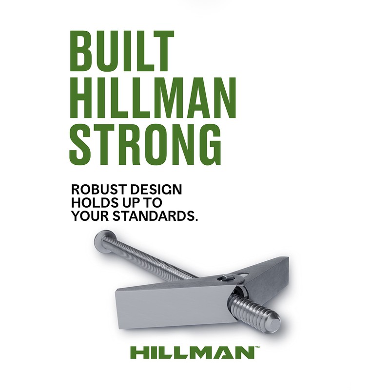 The Hillman Group 591270 Toggle Bolts, 1/8 by 2-Inch, Zinc,