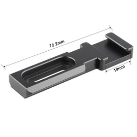 CAMVATE Cold Shoe Mount with NATO Rail Adapter for Monitor LED Light Microphone - 1758