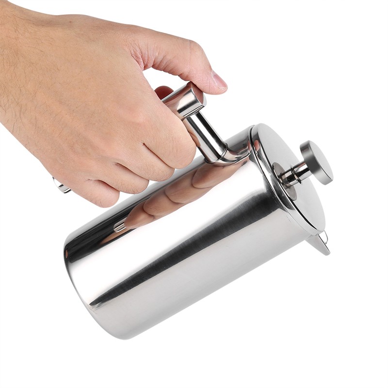 350ML Double Wall Stainless Steel Coffee Maker French Press Tea