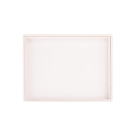 SANQIANWAN Leather Jewelry Organizer Trays Velvet Liner Storage Drawer Display Case Stackable Trays for Necklace,Rings and Earring (Pearl4)