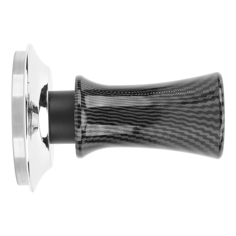 Coffee Hand Tamper 53mm Stainless Steel Balanced Base Carbon Fiber