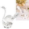 Silver Swan Dinnerware Set Swan Base Holder Teaspoon Cutlery Set