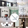LONGHAO 15 x Spring Folding Dowel Hooks Ceiling Hooks Carbon
