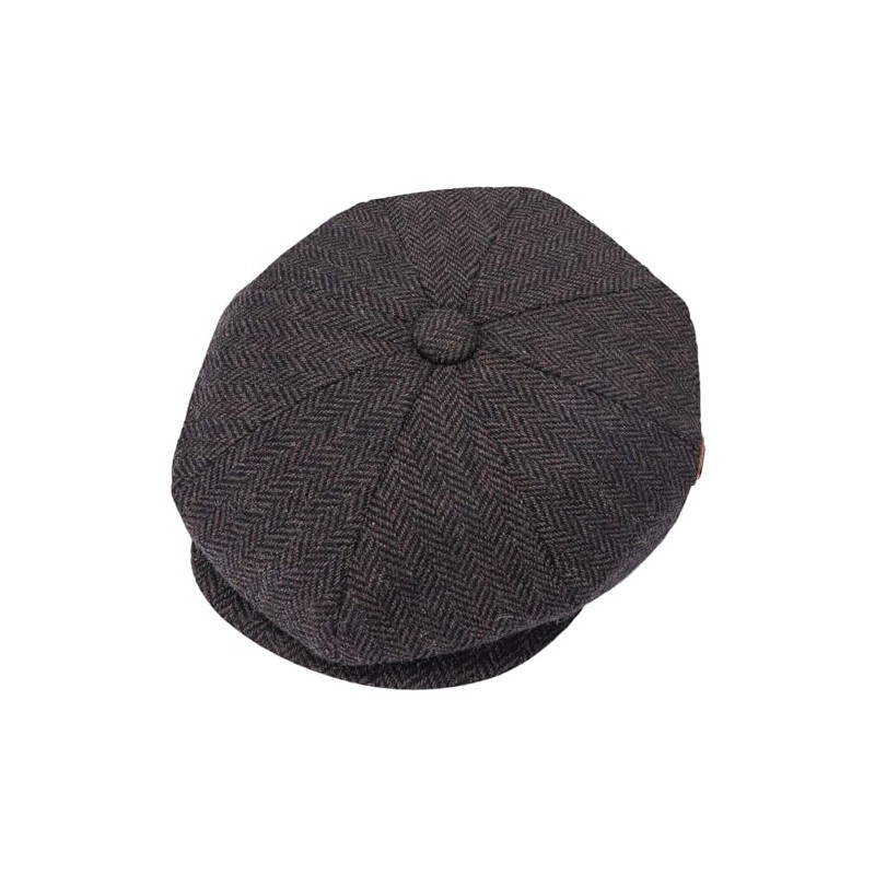 ZRWASKA® Mens Flat Caps UK 8 Panel Peaky Flat Baker