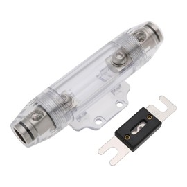 YINETTECH 150 Amp 0/2/4 Gauge AWG ANL Fuse with Holder Single ANL Inline Fuse Holder Satin Nickel Plated 3 Piece Design for Cars Ships Car Audio Etc
