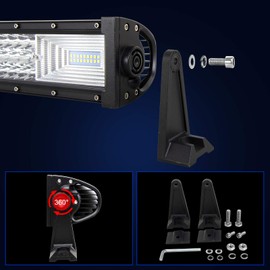 AUXTINGS Universal Side Mounting Base Bracket,LED Light Bar Slide Mount Bracket for Most Slide Mounted Straight