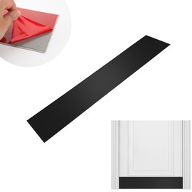 Mineye Self-Adhesive Door Kick Plates, 8 X 34 Kick Plates for Bottom of Door, Front Door Kick Plates Without Drill Hole for Interior or Exterior Anti Scratch Door Protection, Black