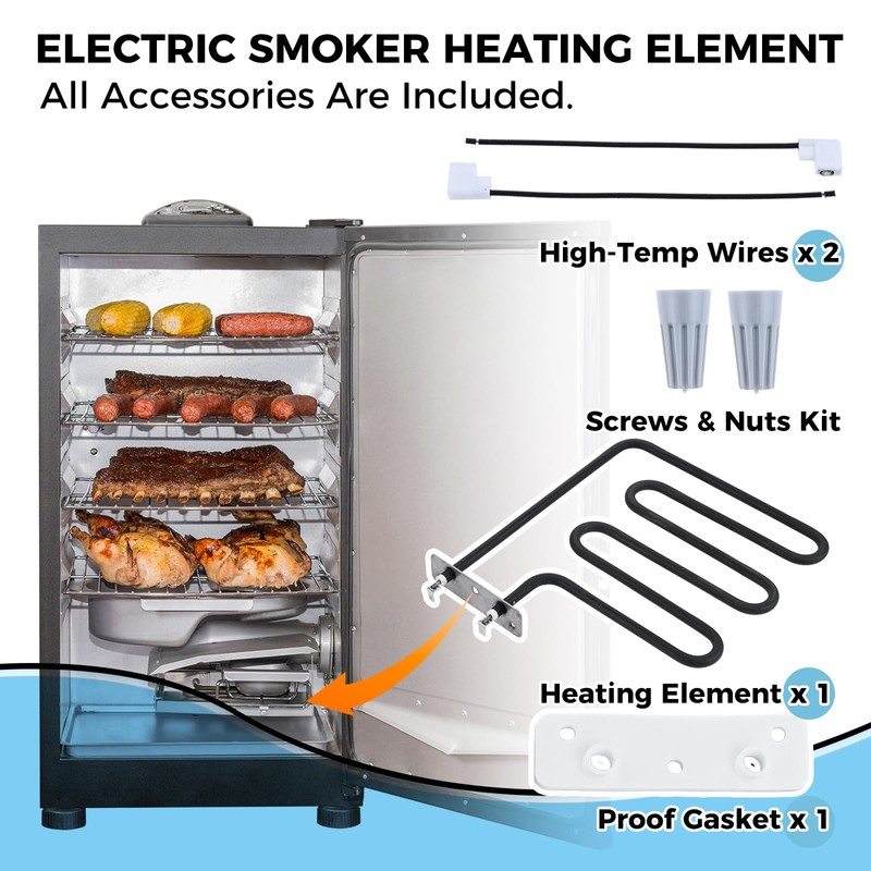 MOOTVGOO 800 Watts Smoker Heating Element Kit Replacement for Masterbuilt
