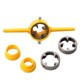 NestNook 6 Pcs NPT Die Thread Maker Tool Kit for PVC Pipe (1/2", 3/4", & 1" Sizes)