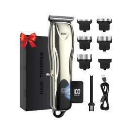 BIARCE Cordless Hair Trimmer for Men,Professional Hair Clippers Barber Haircutting kit, Zero Gapped USB Rechargeable Edgers Clippers Wireless Electric Beard Trimmer with 5 Limit Combs