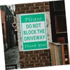 Hohopeti Do Not Block Driveway No Parking Sign Weather Resistant