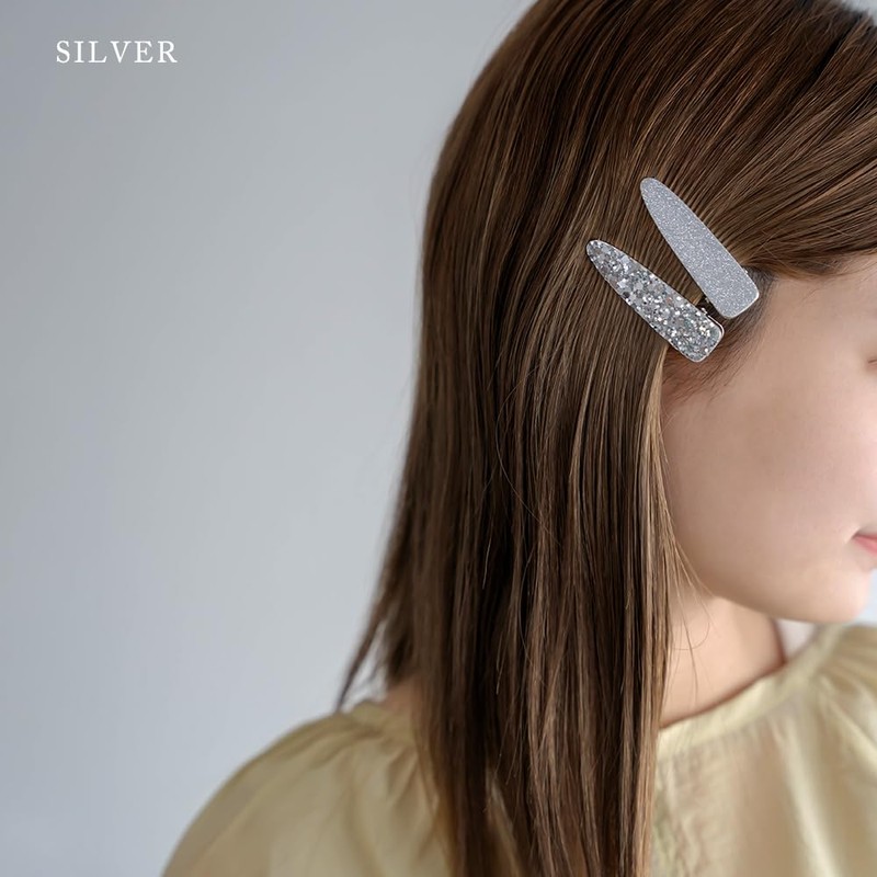 JewelVOX Hair Accessories, Glitter Glitter Sequins, Set of 2, Mini