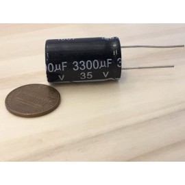 endlessparts 1 Piece 3300uF 35V 16X30mm Electrolytic Capacitor Aluminum Radial C23