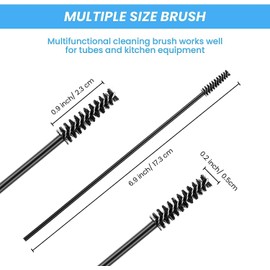 JDYYICZ Hummingbird Feeder Cleaning Brush Mini Nylon Brush Set Brush Cleaner for Baby Bottles, Tubes, Jars, Bird Feeder (12 Pieces)