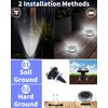 Solar Ground Lights Outdoor 18 Pack Waterproof, Upgraded Solor Garden