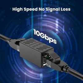 Cople Para Cable De Red Rj45 Cat5/6/7/8 Unión 6 Piezas